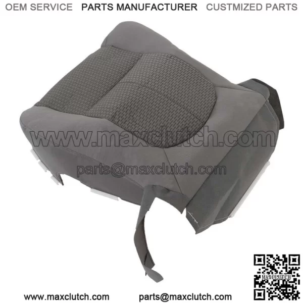 Front Driver Seat Cover Cloth For 2011-2016 Ford F250 F350 F450 F550 XLT Gray - Image 5