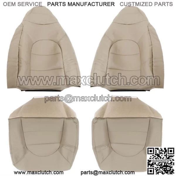 Seat Cover Front Driver&Passenger Side For 1999 2000 Ford F250 350 Lariat Tan