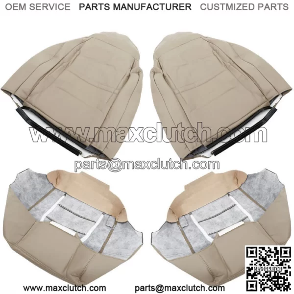 Seat Cover Front Driver&Passenger Side For 1999 2000 Ford F250 350 Lariat Tan - Image 4