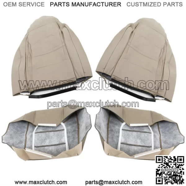 Seat Cover Front Driver&Passenger Side For 1999 2000 Ford F250 350 Lariat Tan - Image 5
