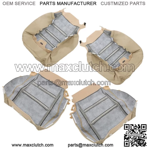 Fit For 2008-2012 Honda Accord Driver & Passenger Bottom Top Leather Seat Cover - Image 2