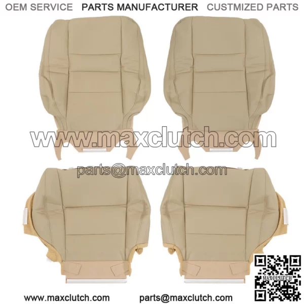 Fit For 2008-2012 Honda Accord Driver & Passenger Bottom Top Leather Seat Cover - Image 3