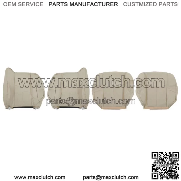 Seat Cover For 2003 2004-2006 Cadillac Escalade Front Both Side Bottom&Back Tan