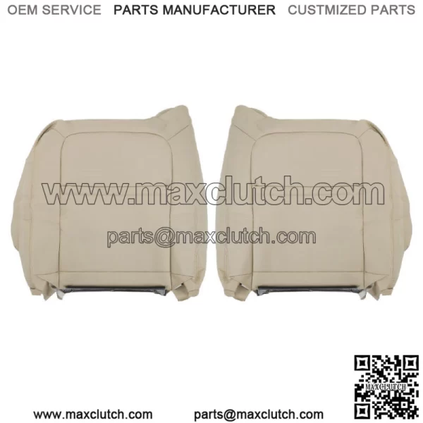 Seat Cover For 2003 2004-2006 Cadillac Escalade Front Both Side Bottom&Back Tan - Image 2