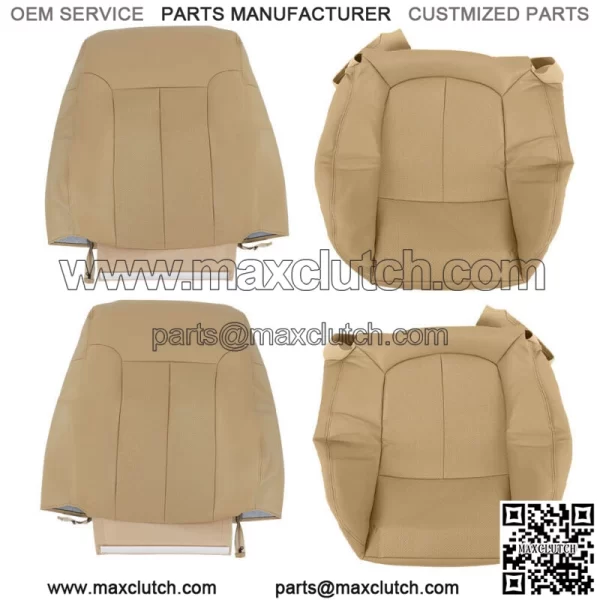 Driver Passenger Perforated Leather Seat Cover  For Ford F150 Lariat 2009-2014 - Image 3