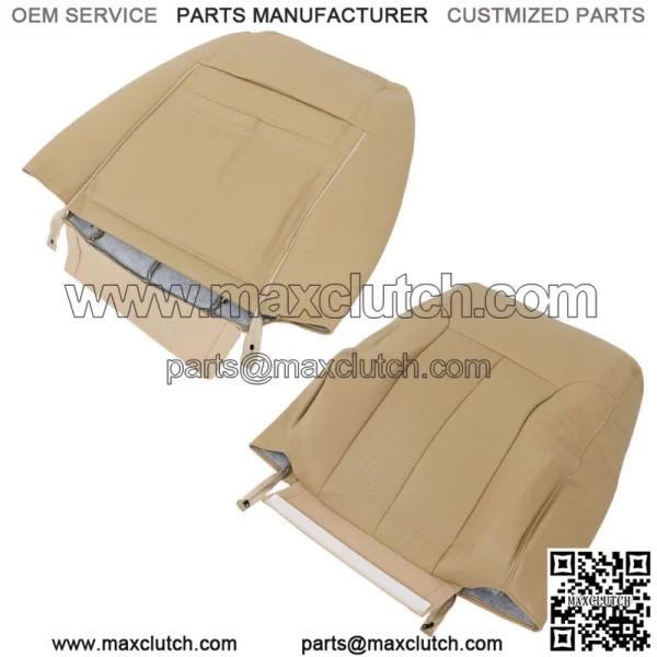 Driver Passenger Perforated Leather Seat Cover  For Ford F150 Lariat 2009-2014 - Image 5