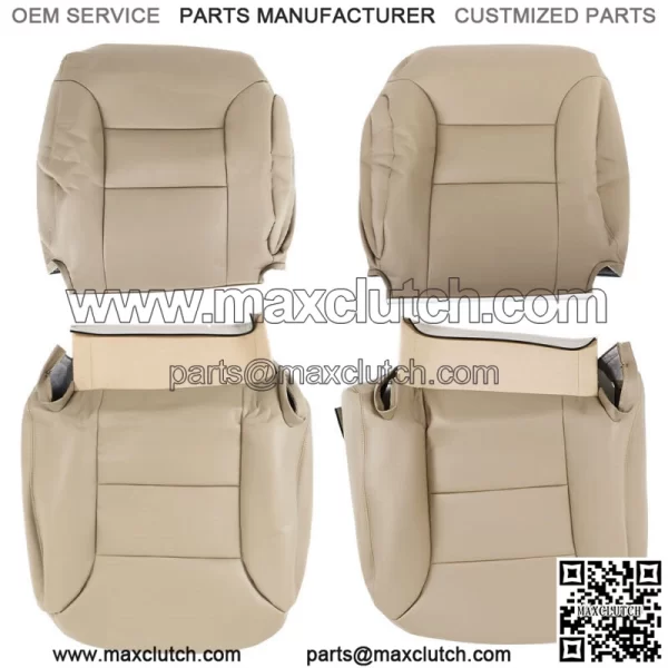 Seat Cover Tan Driver Passenger Bottom & Back  For 1995-1999 Chevy C1500 K1500