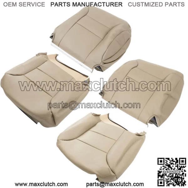 Seat Cover Tan Driver Passenger Bottom & Back  For 1995-1999 Chevy C1500 K1500 - Image 3