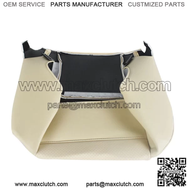 Driver Side Bottom  Leatherette Seat Cover Tan For 2007-2014 Cadillac Escalade - Image 4