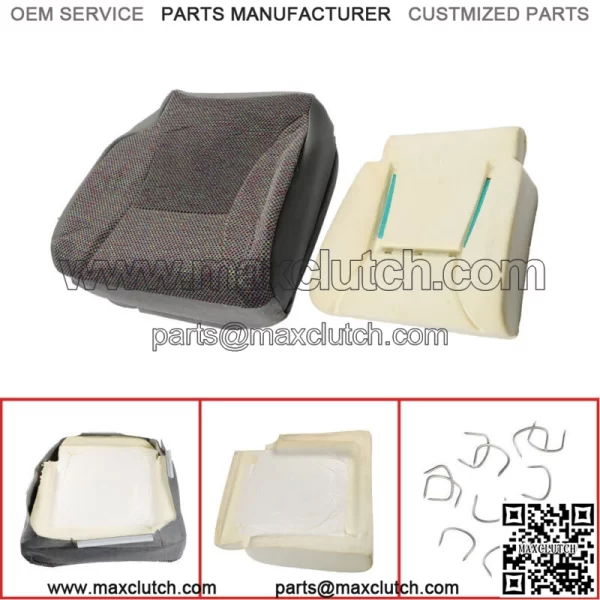 For 98-2002 Dodge Ram 1500 2500 3500 Driver Side Bottom Seat Cover+Foam Cushion