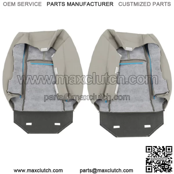 Seat Cover Gray For 2007-2014 Chevy Tahoe GMC Sierra Front Left&Right Bottom&Top - Image 2