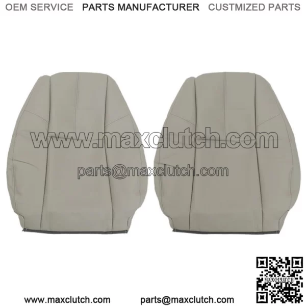 Seat Cover Gray For 2007-2014 Chevy Tahoe GMC Sierra Front Left&Right Bottom&Top - Image 4
