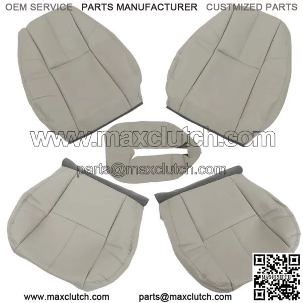 For 2007-2014 Chevy Tahoe GMC Sierra Bottom Driver&Passenger Leather Seat Cover - Image 3