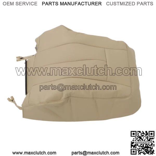 For 2007-14 Ford Expedition Driver Perforated Seat Cover Lean+Bottom Leather Tan - Image 2