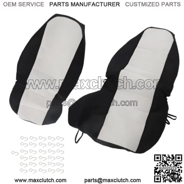 Fit For 1998-03 Ford Ranger 60/40 High Back Seats Car Seat Covers Blk/Silver - Image 3