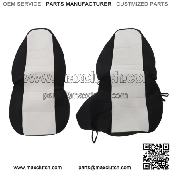 Fit For 1998-03 Ford Ranger 60/40 High Back Seats Car Seat Covers Blk/Silver - Image 5