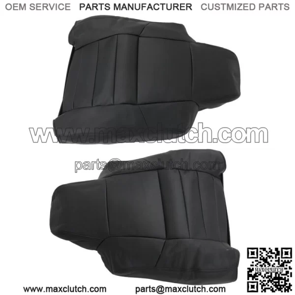 Seat Cover For 02-07 Ford F250 F350 Lariat Super Duty Front Perforated Black - Image 2