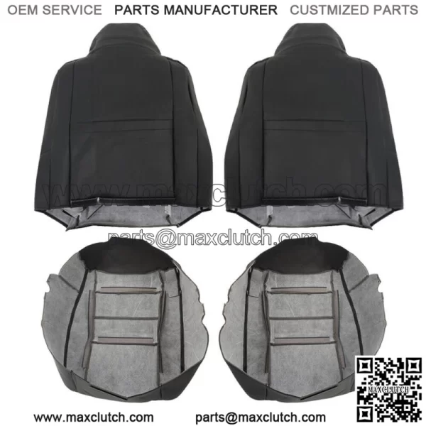 Seat Cover For 02-07 Ford F250 F350 Lariat Super Duty Front Perforated Black - Image 5