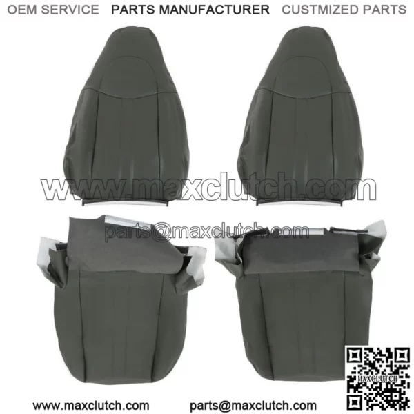 For 2003-2013 2014 Chevy Express 1500 2500 Van Seat Cover Both Side Dark Gray - Image 4