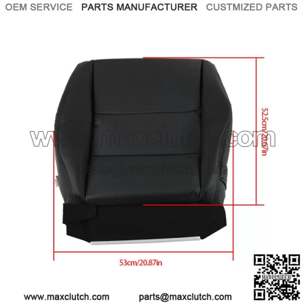 Seat Cover Fit For 2007 2008-2012 Acura RDX Front Driver Bottom Leather Black - Image 4