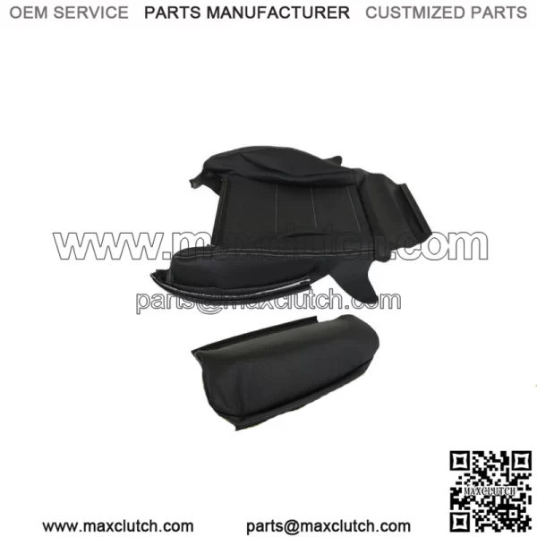 Front Driver Bottom Seat Cover For 2015-2021 Mercedes Benz C300 Black Leather