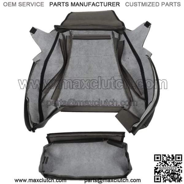 Front Driver Bottom Seat Cover For 2015-2021 Mercedes Benz C300 Black Leather - Image 4