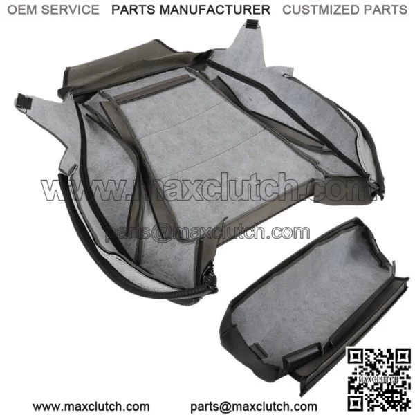Front Driver Bottom Seat Cover For 2015-2021 Mercedes Benz C300 Black Leather - Image 5