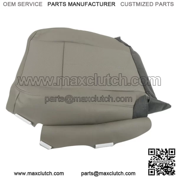 For 2007-2015 Ford Expedition XLT, EL XLT Driver Bottom Leatherette Seat Gray - Image 5