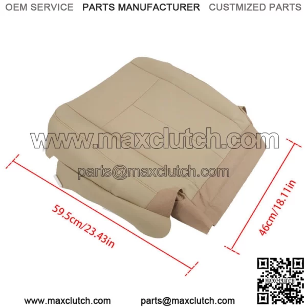 For 07-14 Ford Expedition Driver Bottom Perforated Leather Seat Cover - Image 3