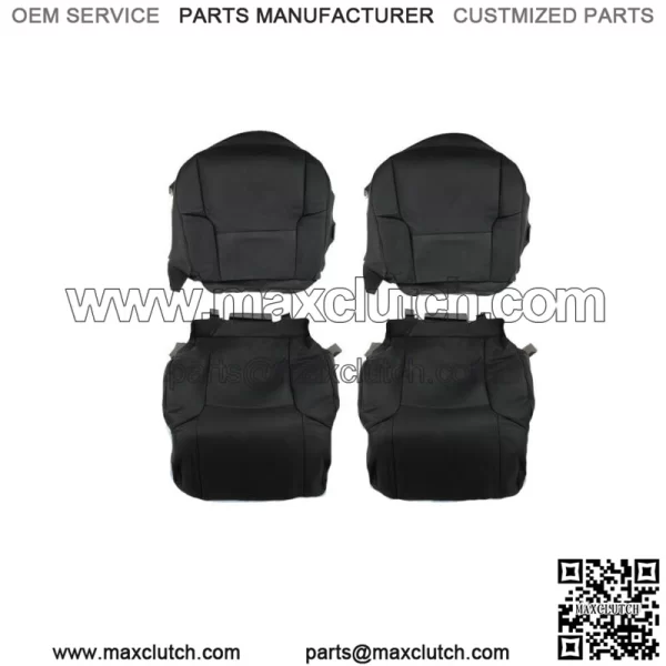 Front Seat Cover For 2003-08 2009 Toyota 4Runner Driver Passenger Black Leather