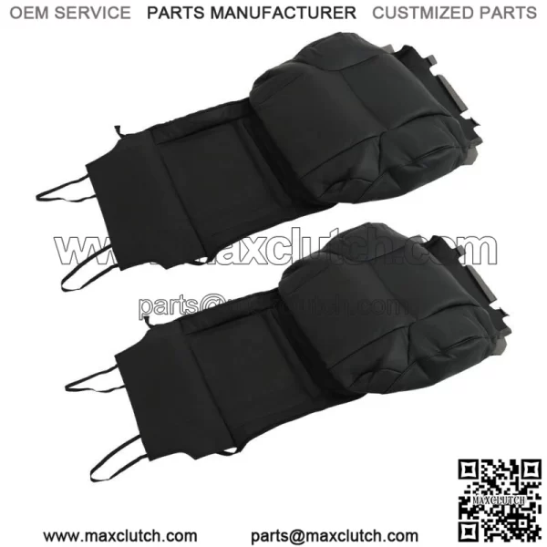 Front Seat Cover For 2003-08 2009 Toyota 4Runner Driver Passenger Black Leather - Image 2