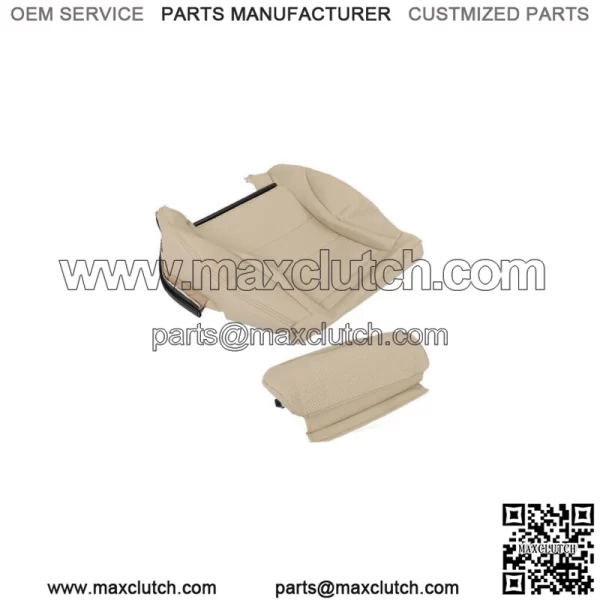 Front Driver Bottom Seat Cover For 2015 2016-2021 Mercedes Benz C300 Tan Leather