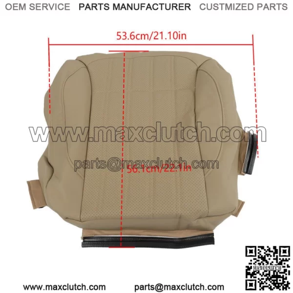 For 2013-2015 2016 Mercedes Benz GL350 GL450 Front Driver Seat Cover Tan Leather - Image 3