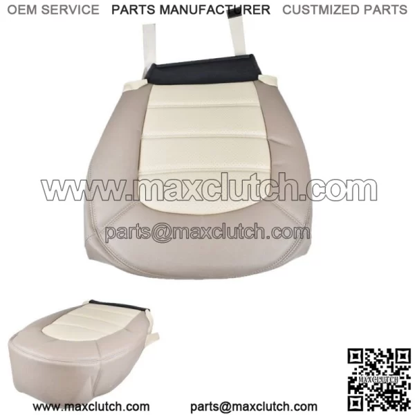 Driver Bottom Leatherette Seat Cover 2 Tone Beige For Ford Explorer 02 03 04 05 - Image 3