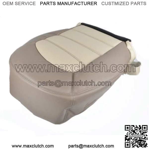 Driver Bottom Leatherette Seat Cover 2 Tone Beige For Ford Explorer 02 03 04 05 - Image 4