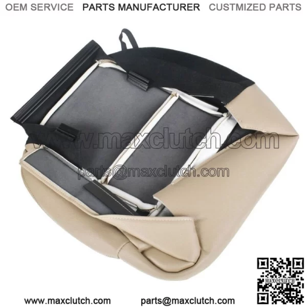 Driver Bottom Side Leatherette Seat Cover Tan For 05-08 Ford F150 Lariat FX4 STX - Image 2