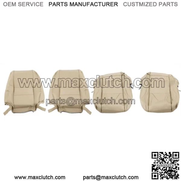 Seat Cover Driver & Passenger Bottom & Top Tan For 2000-2007 Toyota Sequoia
