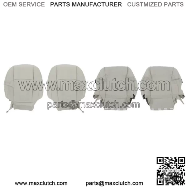 Front Seat Cover For 2007-2012 Lexus ES350 Driver Passenger Bottom&Back Gray