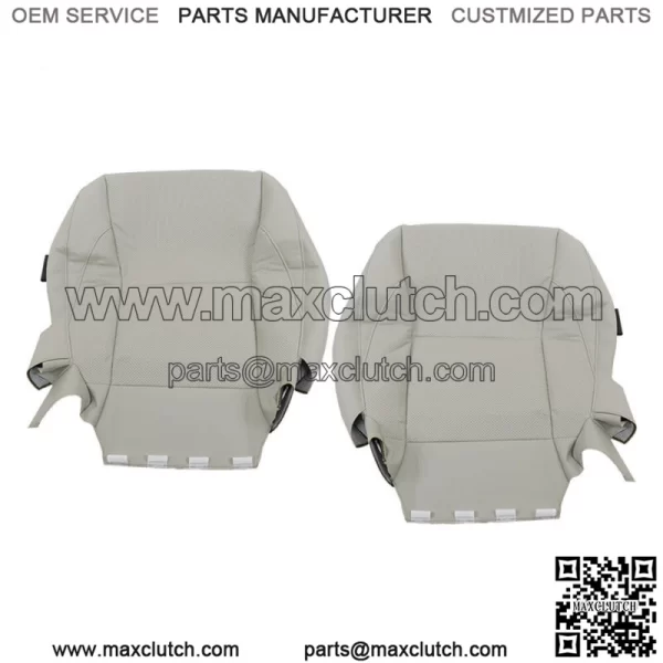 Front Seat Cover For 2007-2012 Lexus ES350 Driver Passenger Bottom&Back Gray - Image 2