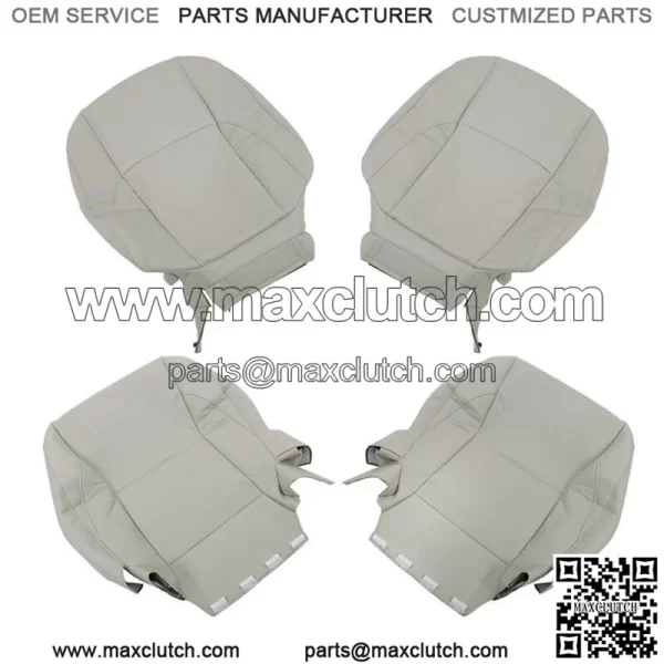 Front Seat Cover For 2007-2012 Lexus ES350 Driver Passenger Bottom&Back Gray - Image 4