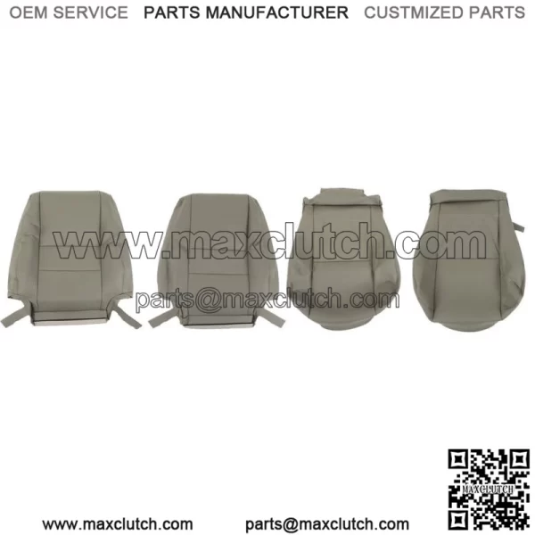 Seat Cover Front Bottom&Lean Gray Leather For Toyota Sequoia 2000-2006 2007