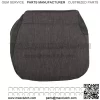 Front Driver Seat Bottom Cover Fit For 1995 96-2006 Isuzu NPR GMC W4500 Forward - Image 3