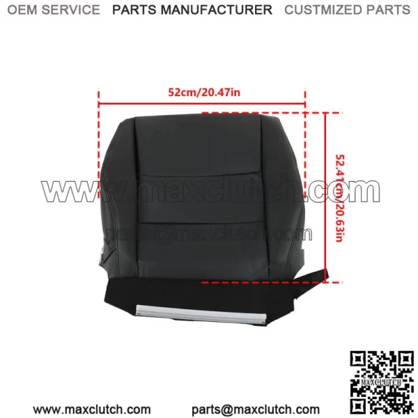 Seat Cover For 2007 2008-2012 Acura RDX Front Passenger Bottom Leather Black - Image 4