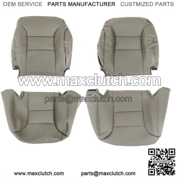 Seat Cover For 1995-1999 Chevy C1500 K1500 Driver Passenger Bottom&Back Gray