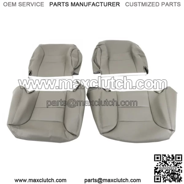 Seat Cover For 1995-1999 Chevy C1500 K1500 Driver Passenger Bottom&Back Gray - Image 4