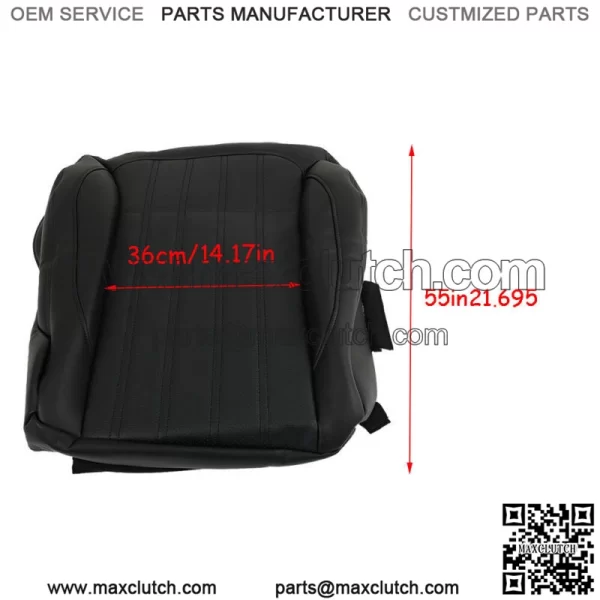 For 2013-2016 Mercedes Benz GL350 GL450 Front Driver Seat Cover Black Leather - Image 4