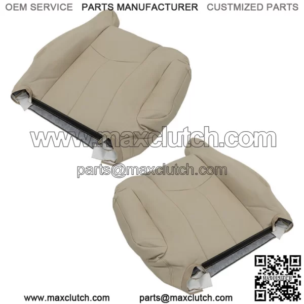 Seat Cover Light Tan For 2003-2005 2006 Chevy Tahoe GMC Yukon Driver&Passenger - Image 2