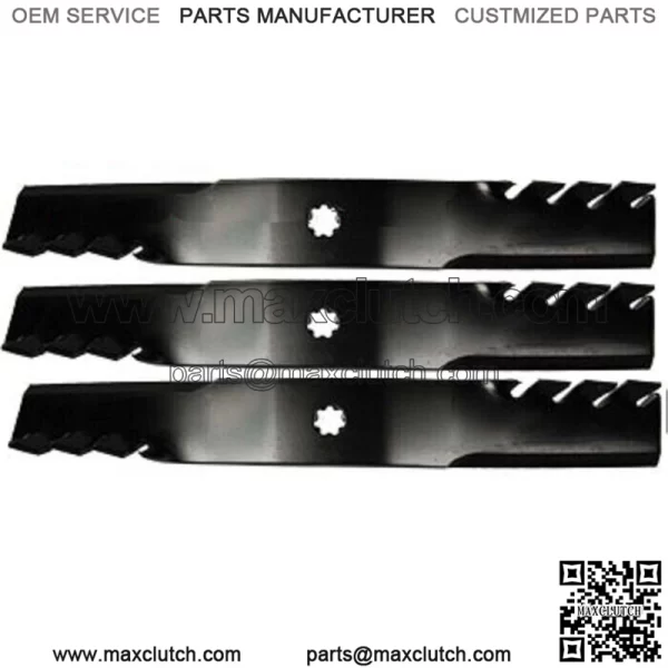 Set of 3 blades for mulching mower Yazoo Kees 48" Predator 539113425 539-113425
