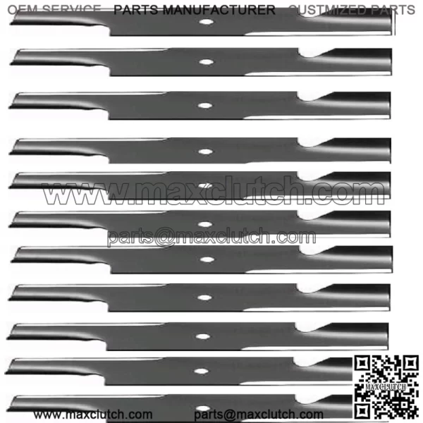 (10) High Lift Lawn Mower Blades Fits Wright 2 for 36" 3 for 52" Fits Yazoo 2 for 36"