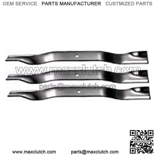 Set of 3 HD Replacement Blades for Gravely 72" Cut Lawn Mowers 08983800 0.240"